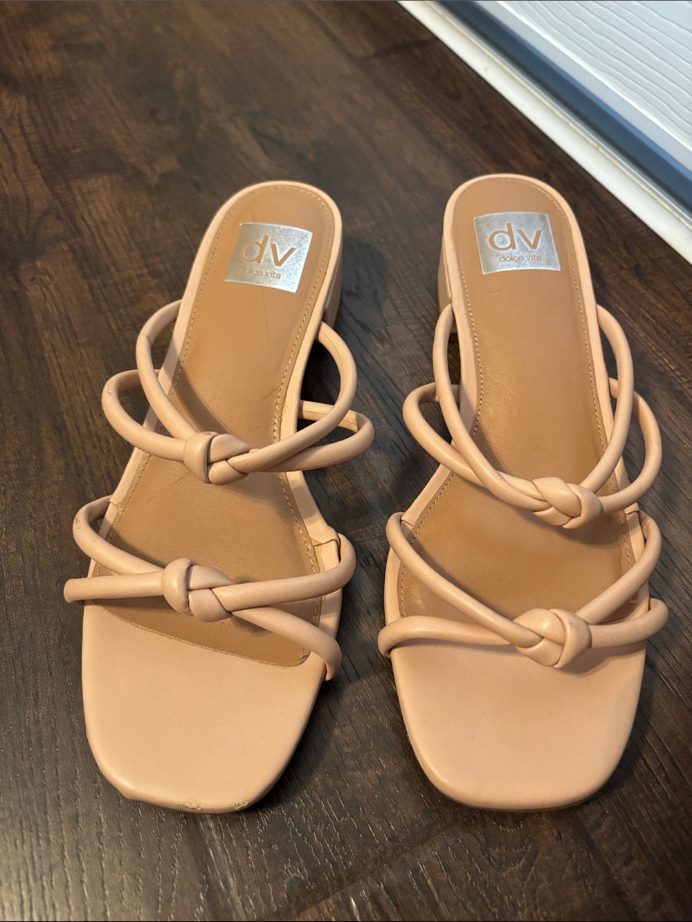 DV by Dolce Vita Blush Knot-Strap Slide Sandals